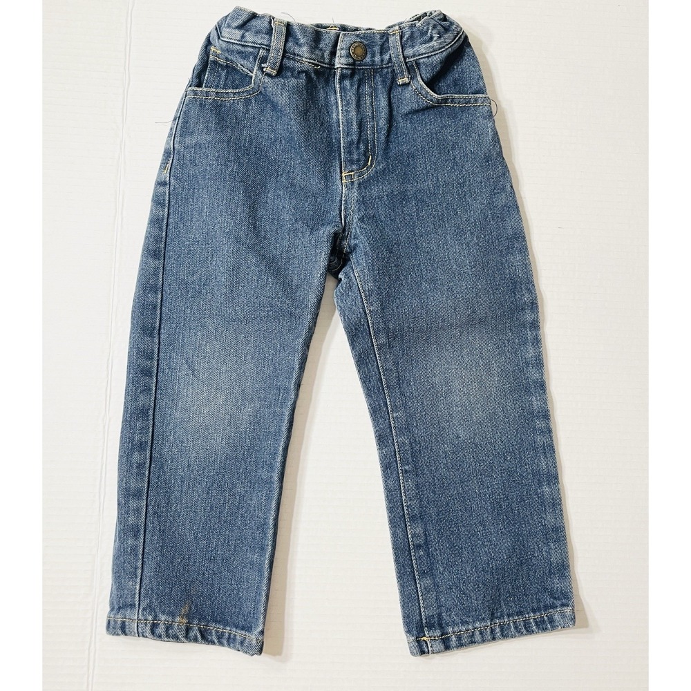 Lucky Brand Jeans Toddler 3T Blue Straight Leg Dark Wash Stretch Western Cowboy
